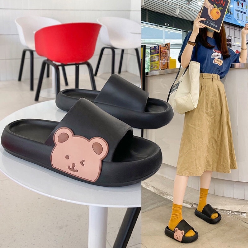 ภาพสินค้ารองเท้าแตะนิ่มลายหมี ลายน่ารัก พร้อมส่งในไทย จากร้าน chinasell บน Shopee ภาพที่ 3