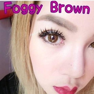 🔥คอนแทคเลนส์✨ขนาดบิ๊กอาย✨Brown / Gray✨Foggy (Sweetyplus)