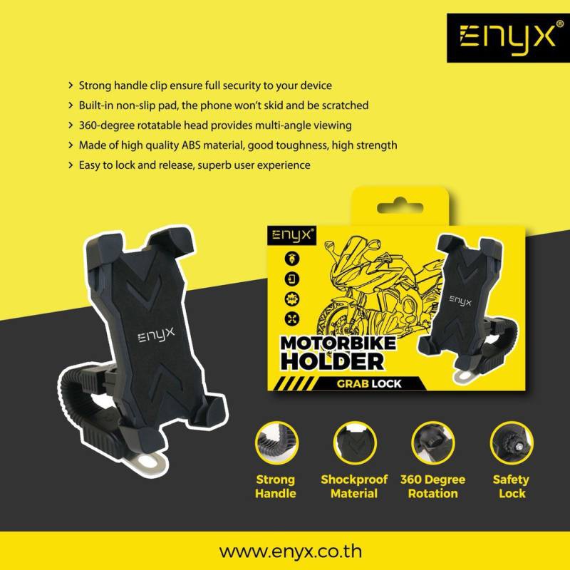 ที่ยึดมือถือ-enyx-car-holder-extra-arm-eh-02-ขาจับโทรศัพท์-ที่ยึดมือถือ-gps-มอเตอร์ไซค์-จักรยาน-ขายึดแข็งแรง