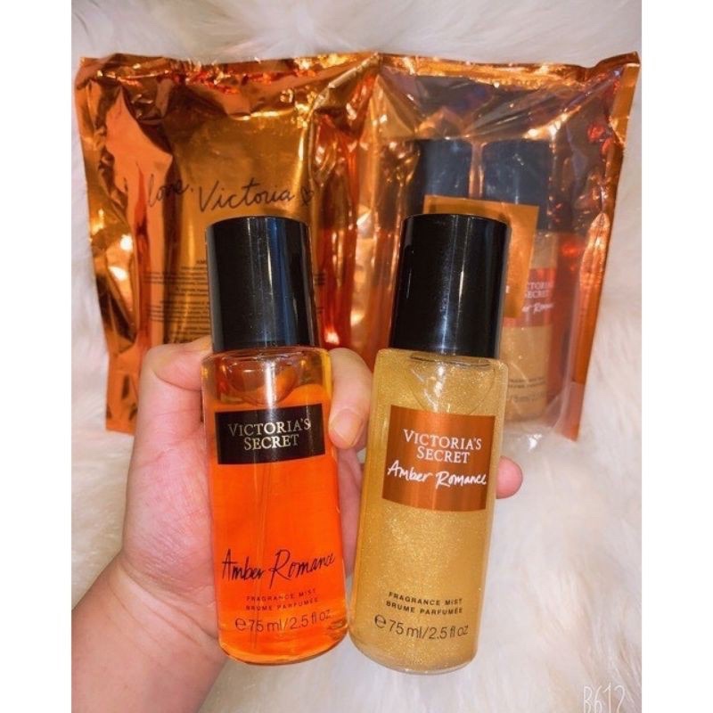 แพ็คคู่-สุดคุ้ม-victorai-s-secret-รุ่น-i-shimmer-amber-romance-fragrance-mist-shimmer-2-ขวด