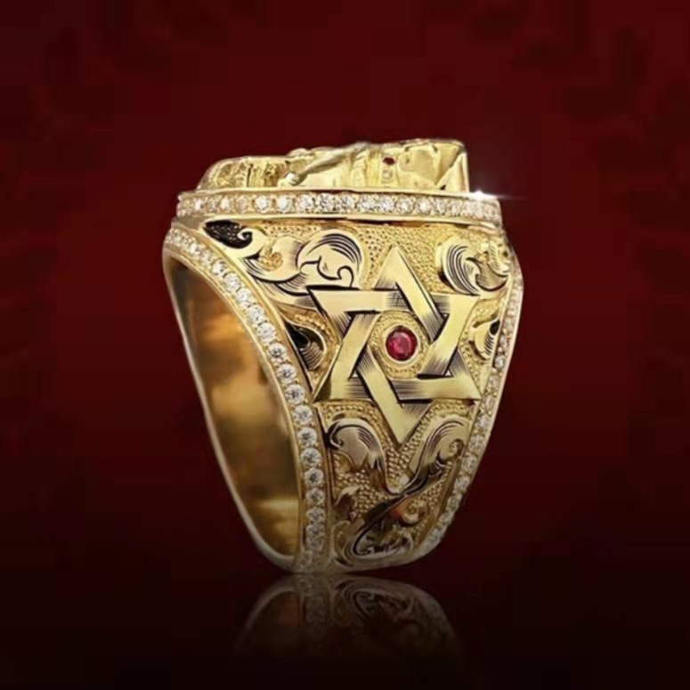แหวนแฟชั่น-รูปมงกุฎกะโหลก-สไตล์พังก์-โกธิค-ฮิปฮอป-สําหรับผู้ชาย