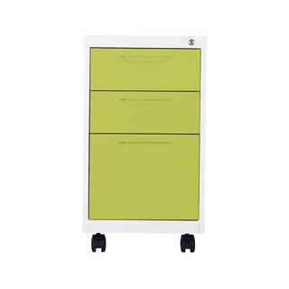 File cabinet CABINET DRAWER STEEL 3DRAWER BS-503 WHITE/GREEN Office furniture Home & Furniture ตู้เอกสาร ตู้ลิ้นชักเหล็ก