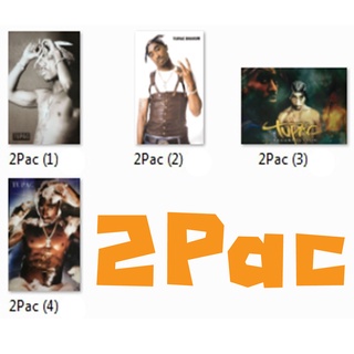 โปสเตอร์ 2Pac (6แบบ) Tupac Shakur ทูพัค ชาเคอร์ ศิลปิน แร็ปเปอร์ วง ดนตรี รูป ภาพ ติดผนัง สวยๆ ภาพติดผนัง poster