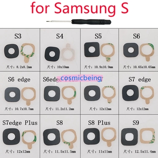 เลนส์กระจกกล้องสําหรับ Samsung S2 S3 S4 S5 S6 Edge S7 Edge S8 S9 Plus