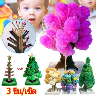 🌞COD🎄Christmas Magic Tree 3ชิ้น/เซ็ต ของเล่น ต้นคริสต์มาส ต้นไม้วิทยาศาสตร์