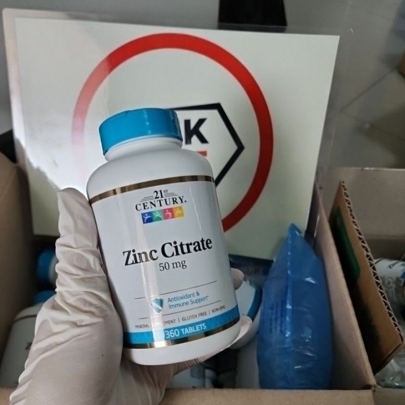 ภาพสินค้าพร้อมส่ง  21st Century Zinc Citrate 50 mg จากร้าน banksale บน Shopee ภาพที่ 1