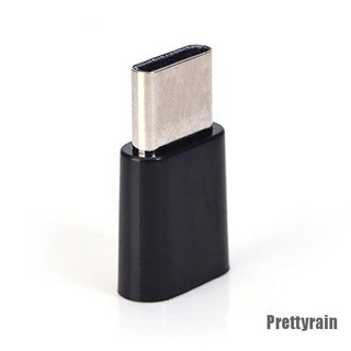 [Prettyrain] อะแดปเตอร์แปลงสายชาร์จ Micro USB ตัวเมีย เป็น Type-C USB-C ตัวผู้