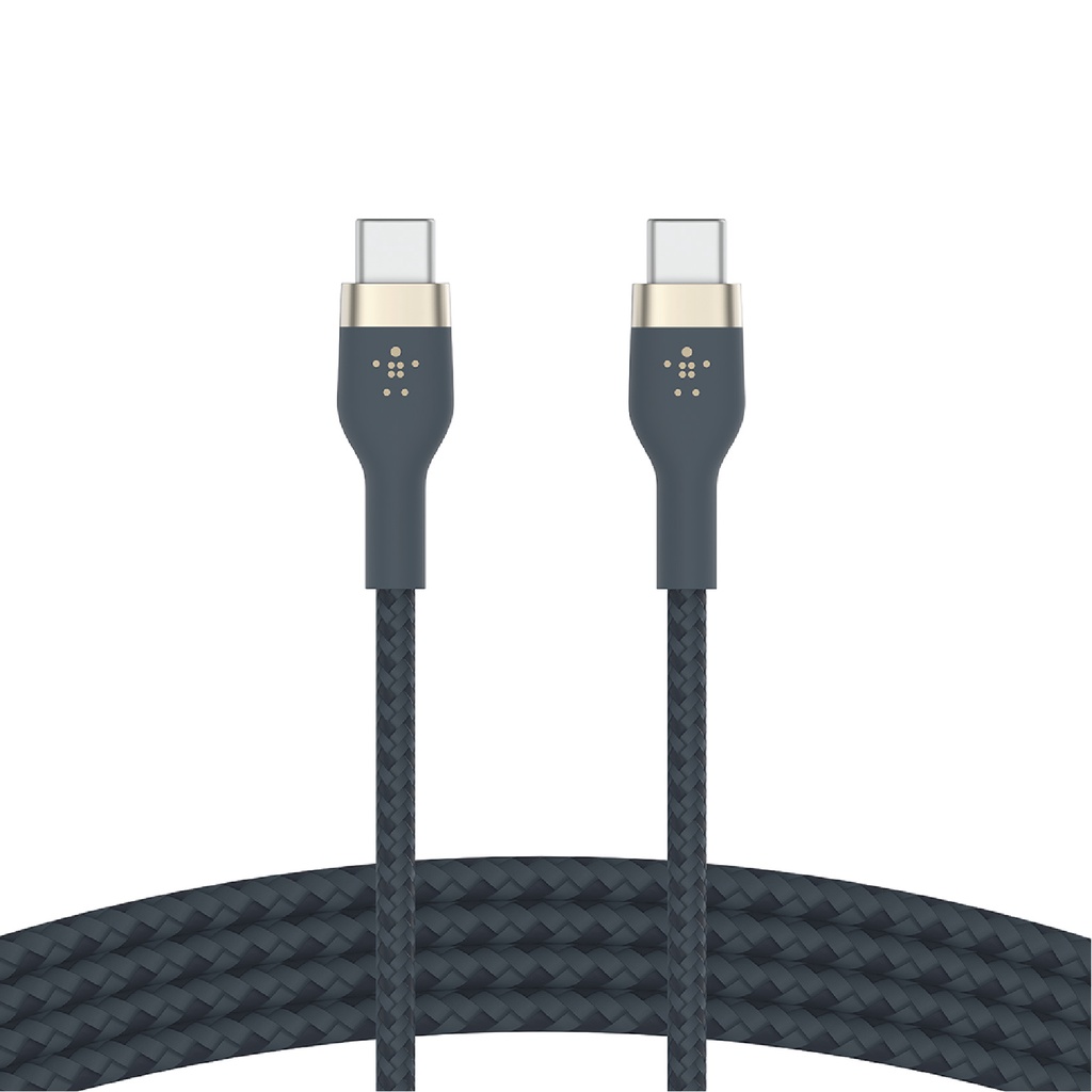 belkin-สายชาร์จพร้อมถ่ายโอนข้อมูลแบบพรีเมี่ยม-pro-flex-c-to-c-รองรับไอโฟน15-ipad-samsung-รุ่น-cab011bt