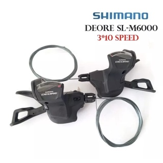 สินค้า ชิพเตอร์ มือเกียร์ SHIMANO DEORE SL-M 6000 มือเกียร์จักรยาน ซ้าย/ขวา 3x10 สปีด Made in Japan