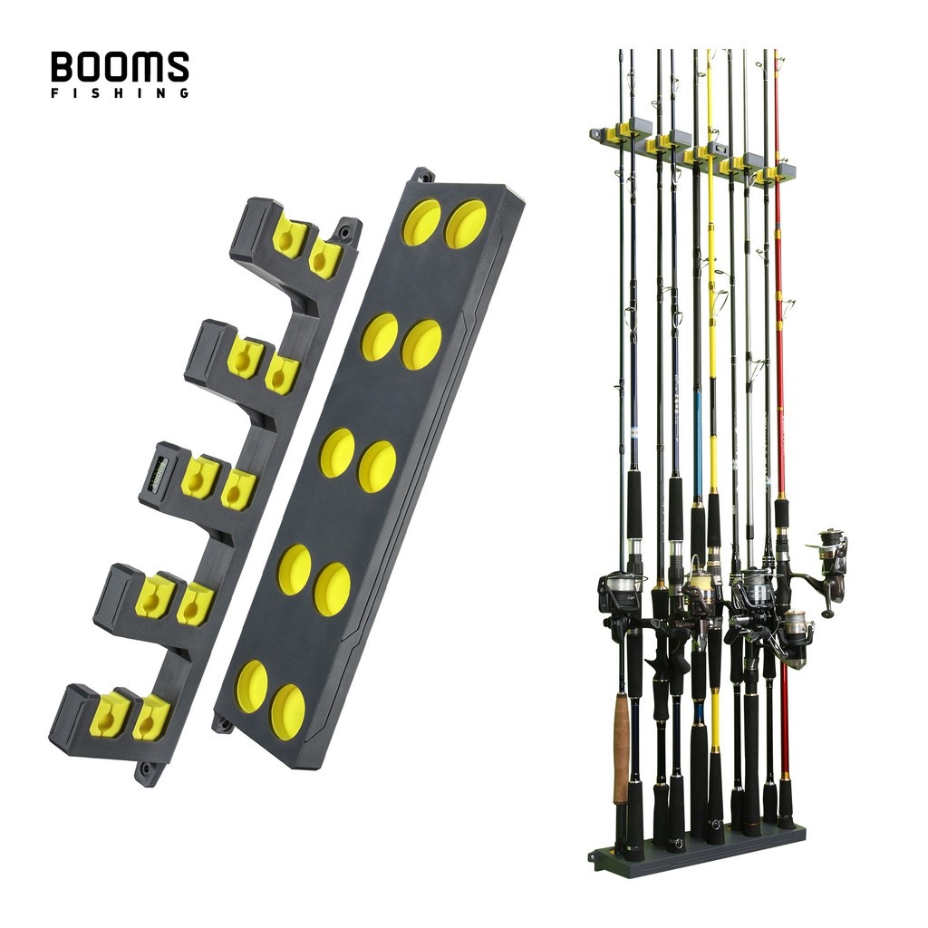 booms-ที่วางคันเบ็ดตกปลา-wv4-แนวตั้ง-ติดผนัง-10-คัน-4-สี