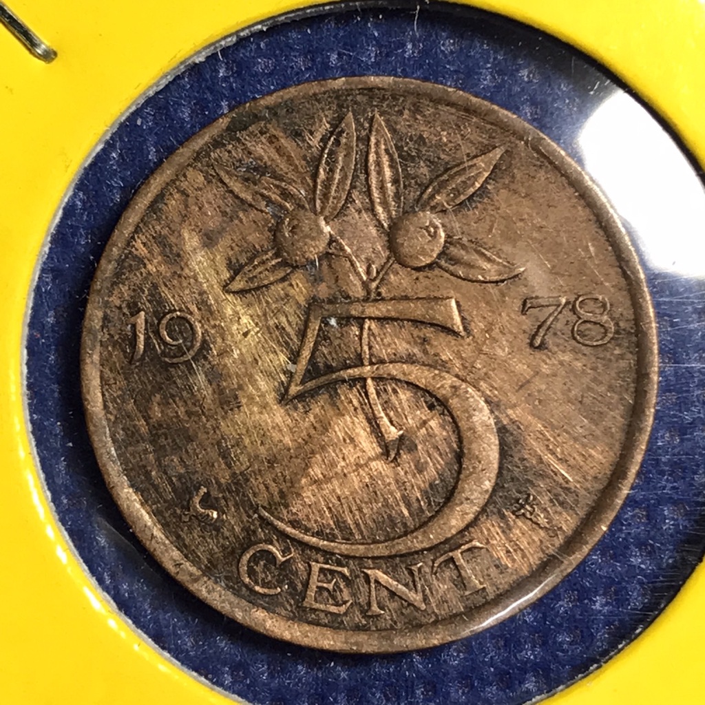no-15307-ปี1978-เนเธอร์แลนด์-5-cents-เหรียญต่างประเทศ-เหรียญหายาก-เหรียญสะสม-ราคาถูก