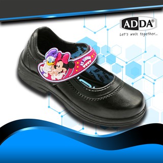 สินค้า ADDA New Minnie รองเท้าผ้าใบนักเรียนหญิงหนังดำ ใหม่ล่าสุดปี 2020 รุ่น 41C13-C1