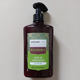 Arganicare macadamia leave-in conditioner for curly hair 400ml.
