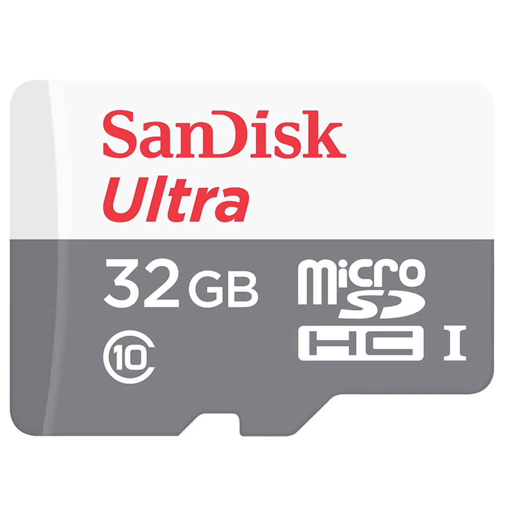 รูปภาพรายละเอียดของ SanDisk Ultra Micro SDCard Speed 100mbs 32GB 64G 128GB Class10 (SDSQUNR) ประกัน 7 ปี โทรศัพท์ กล้องวงจรปิดไร้สาย กล้อง IP Camera TF Card