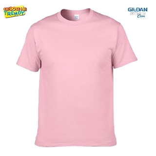 เสื้อยืด สีชมพูอ่อน Gildan® Premium Cotton Light Pink เกรดพรีเมี่ยม