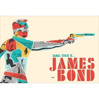 โปสเตอร์หนัง James Bond เจมส์ บอนด์ พยัคฆ์ร้าย 007 Movie Poster ภาพติดผนัง ตกแต่งบ้าน รูปติดห้อง ของสะสม ร้านคนไทย