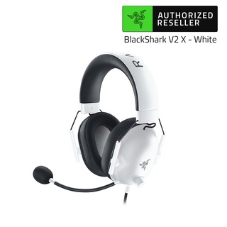 Razer BlackShark V2 X - White Multi-platform wired esports headset (หูฟังเกมมิ่ง)
