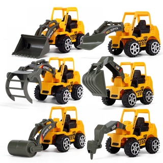 6 Styles /set Car toy Plastic Diecast Construction Engineering Vehicle Excavator Toys for boys Wholesale6รูปแบบ/ชุดรถของเล่นพลาสติกก่อสร้าง Diecast วิศวกรรมยานยนต์ Excavator ของเล่นเด็กขายส่ง