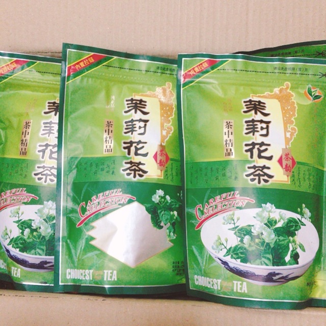 ชาดอกมะลิ-ใบชาเขียว-ดอกมะลิชาเขียวมะลิผสมใบชา