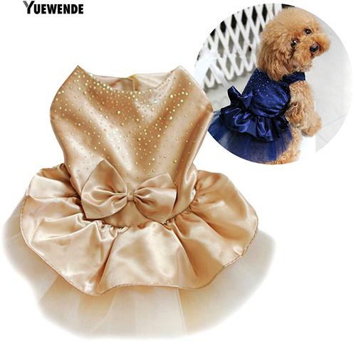 ภาพหน้าปกสินค้า‴สัตว์เลี้ยงลูกสุนัข Puppy Bow Gauze Tutu กระโปรงชุดแมวเสียดสีปริ๊นเซเสื้อผ้าเครื่องแต่งกาย