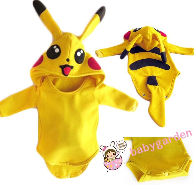 dan-โปเกมอนไปเด็กวัยหัดเดินเด็กทารกเด็กชายเด็กหญิงชุด-pikachu-jumpsuit-rompers-cosplay-เครื่องแต่งกายฮัลโลวี