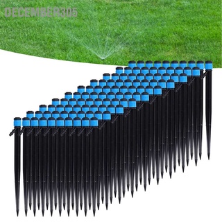 December305 100Pcs/Bag Drip Irrigation Emitters 18cm Universal 360 Degree Sprinkler Head for 4/7mm Tube