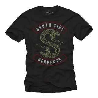 เสื้อยืดโอเวอร์ไซส์เสื้อยืด พิมพ์ลาย Southside Serpents Riverdale แฟชั่นคลาสสิก สําหรับผู้ชายS-4XL