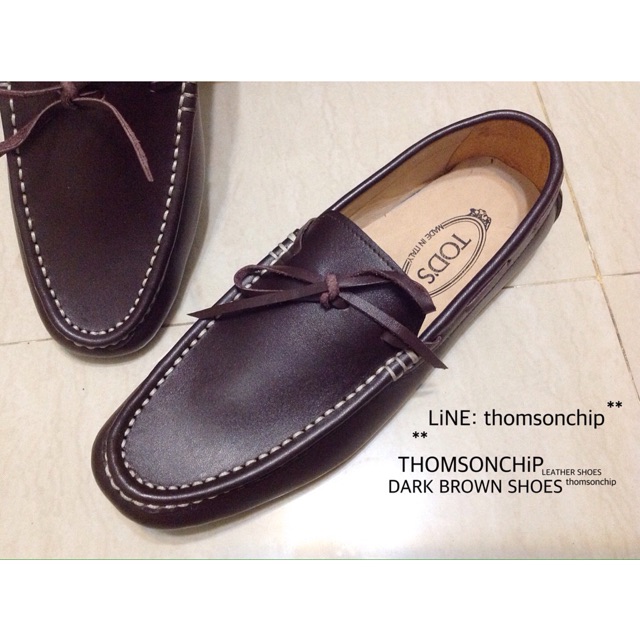ภาพหน้าปกสินค้าLeather Dark Brown Shoes