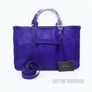 Longchamp 3D สีม่วง Amethyst : M