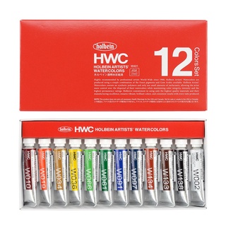 สีน้ำ Holbein HWC 12 สี สีละ 5 มล. พร้อมส่ง W401