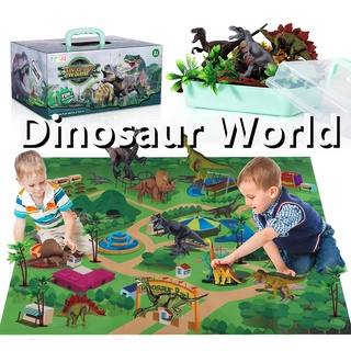 🦖🦕Dinosaur worldไดโนเสาร์ ของเล่นไดโนเสาร์ โลกไดโนเสาร์ การศึกษาเพื่อสร้างโลกไดโนเสาร์ ชุดจำลองไดโนเสาร์เสมือนจริง
