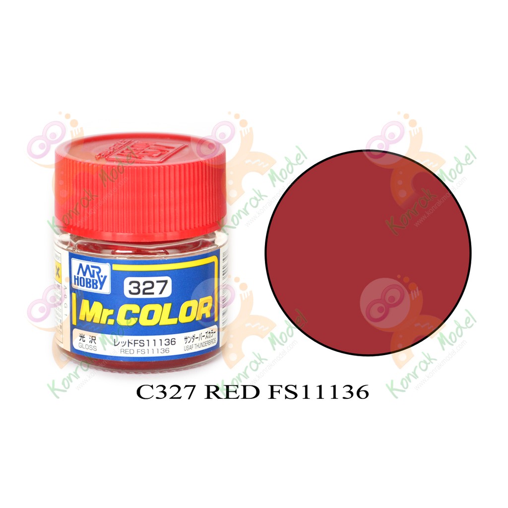 ภาพหน้าปกสินค้าสีสูตรทินเนอร์ Mr.hobby Mr.color C327 Red FS11136 Gloss 10ml จากร้าน konrakmodel บน Shopee