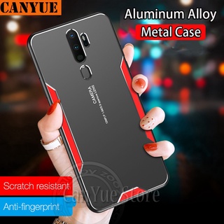 OPPO A57 5G (2022) A36 A76 A91 A53 A33 A32 A31 A9 A5 (2020) Luxury Aluminum Alloy Matte Case Laser Carving Metal Panel Back Cover Shockproof Bumper Phone Casing Camera Protection Hard Shell Bare Slim Anti-Fall Cases