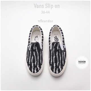 **มีเก็บปลายทาง** รองเท้าผ้าใบ Vans Slip On แบบสวม ลำลอง งานคุณภาพดี+กล่องแบรนด์ ใส่ได้ทั้งผู้หญิงผู้ชาย สินค้าพร้อมส่ง