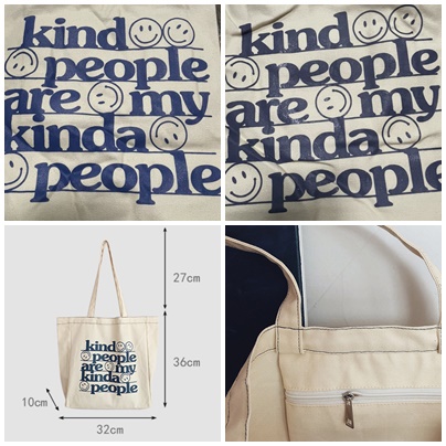 กระเป๋าผ้า-kind-people-are-my-kinda-people-มี2สี