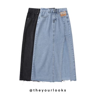 สินค้า Theyourlooks ♡ พร้อมส่ง Couldy split long skirt กระโปรงยาว