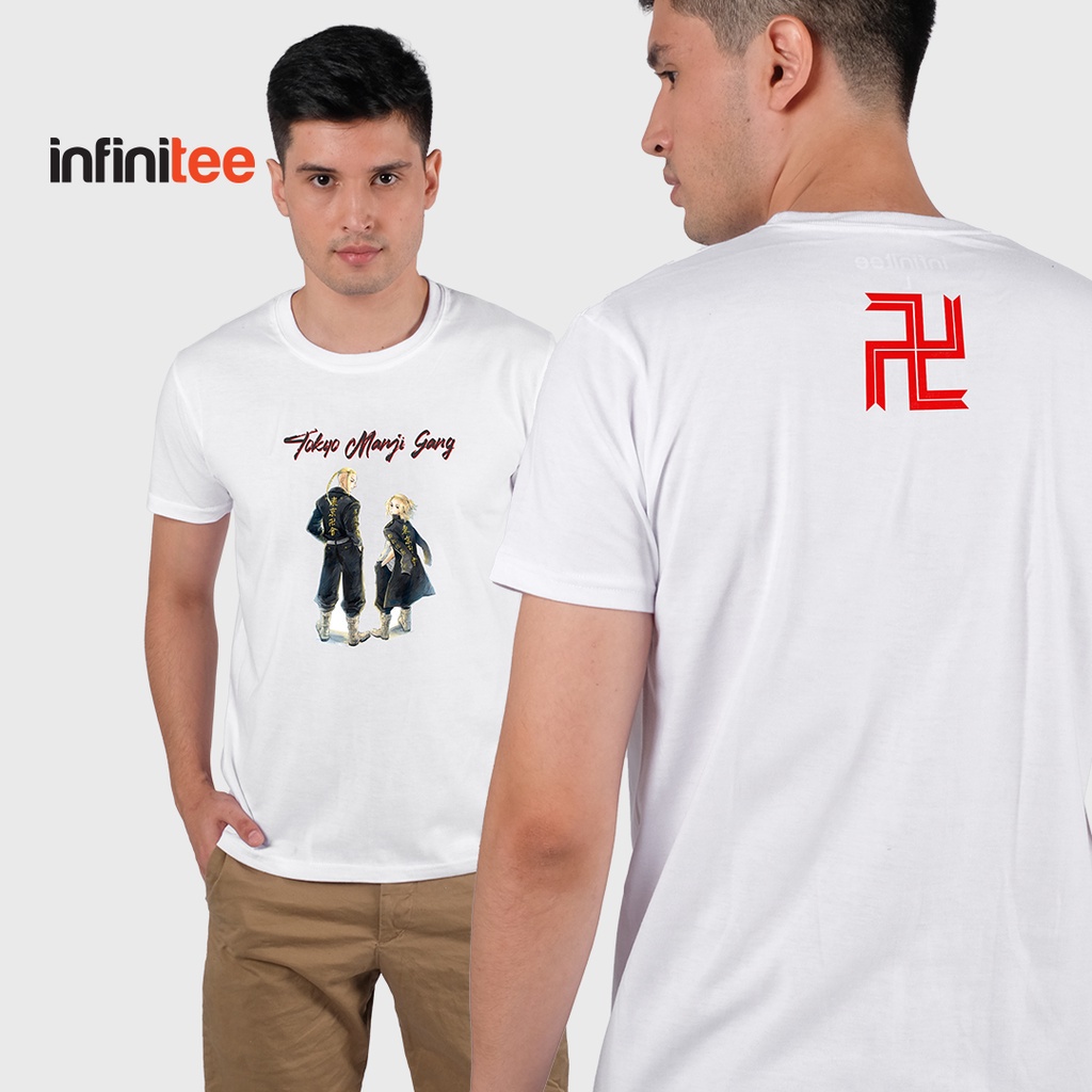 ไม่มีที่สิ้นสุด-tokyo-revengers-sano-mikey-and-draken-anime-manga-shirt-in-white-เสื้อยืด-สำหรับผู้ชาย-women-top