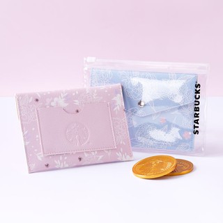 Sakura Purse กระเป๋าใส่เหรียญทรงสี่เหลี่ยม (สีฟ้า)