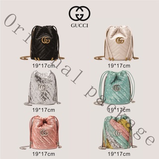 Brand new authentic Gucci GG Marmont series mini bucket bag