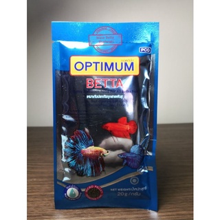 ภาพขนาดย่อสินค้าอาหารปลากัด Optimum Betta 20 g.