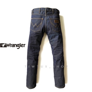 สินค้า กางเกงยีนส์ Wrangler (แรงเลอร์) ผ้ายีนส์หนังไก่ ขากระบอก เป้ากระดุม