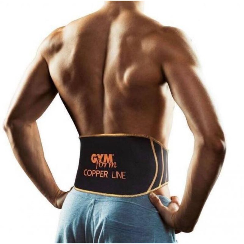 gymform-copper-line-back-เข็มขัดผ้าผสมทองแดงพยุงสันหลัง