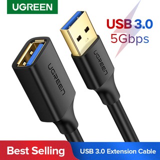 สินค้า Ugreen (US129,US115 Round)USB 3.0 Extension Cable Male to Female USB Data Sync Transfer Extender Cable