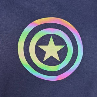 ภาพขนาดย่อของภาพหน้าปกสินค้าMarvel men Flash Rainbow T-Shirt - Captain America มาร์เวล เสื้อยืดผู้ชายลายกัปตันอเมริกา สะท้อนแสงแฟลช สินค้าลิขสิทธ์แท้100% characters studio จากร้าน charactersstudio บน Shopee ภาพที่ 2