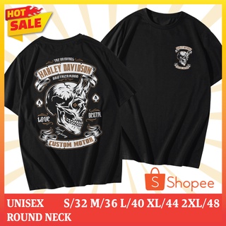 【NEW】เสื้อยืดคอกลมสกรีนลาย Devil Skull HD (แขนสั้น)