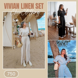 Vivian Linen Set [ชุดเซ็ทพร้อมส่ง] 💥ลด 10%💥