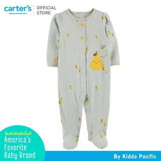 CarterS Sleepsuit 1Pc Blue-Pear L8 คาร์เตอร์เสื้อผ้าเซท ชุดหมี