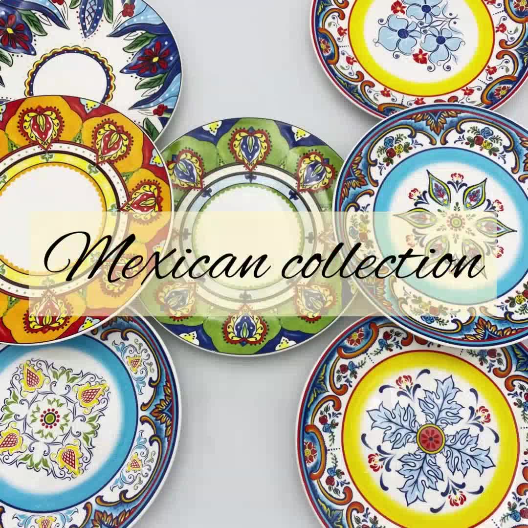 mexican-collection-จานสไตล์แม็กซิกัน-จานเซรามิกส์-จานลวดลายสวยงาม-จานแปลกๆ
