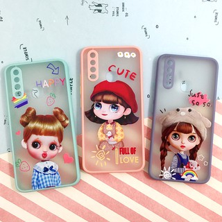 SAMSUNG A02/A02S/A12/A32A72/OPPO RENO5 VIVO Y31พร้อมส่งเคสขอบสีหลังขุ่น เคสกันเลนส์กล้อง เคสการ์ตูน ขอบสีหลังขุ่น