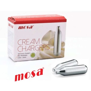 แก๊ส วิปปิ้งครีม MOSA Cream Chargers 10 หลอด